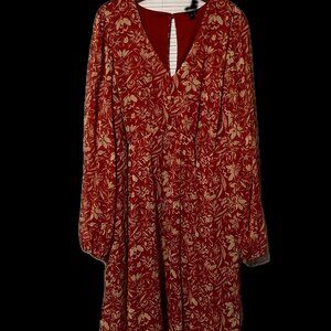 Torrid Mini Studio Knit Surplice Tiered Dress